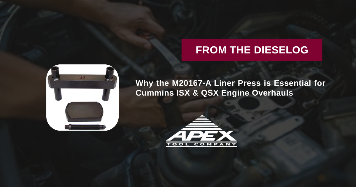 M20167-A Cummins ISX QSX Cylinder Liner Press Installation Tool Kit 3164606 3162461 3164607